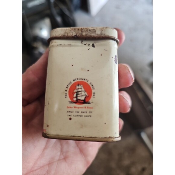 Vintage Cha Ching Chinese Restaurant  Small Tea Tin Wagner & Sons - Picture 2 of 7